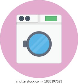 washing  vector colour flat icon