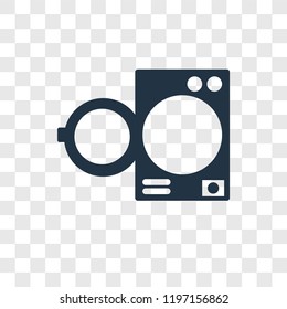 Washing vector icon isolated on transparent background, Washing transparency logo concept