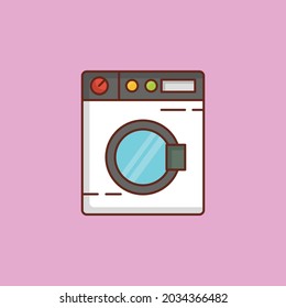 ilustración de lavado Vector en un fondo transparente. Símbolos de calidad premium. Icono de color plano de línea vectorial para el concepto y el diseño gráfico.