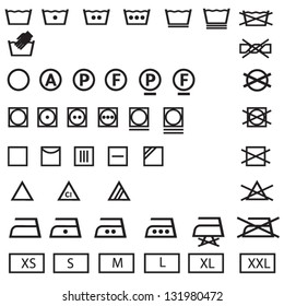 washing,laundry icons set