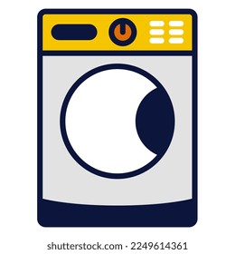 Washing-machine icon, suitable for a wide range of digital creative projects. 