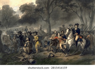 Washington at the Battle of the Monongahela