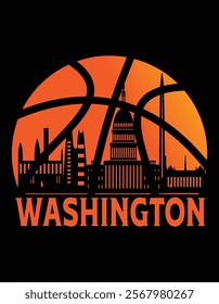 Washington City Skyline Atlanta Basketball