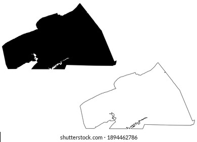 Washington County, Commonwealth of Virginia (U.S. county, United States of America, USA, U.S., US) map vector illustration, scribble sketch Washington map