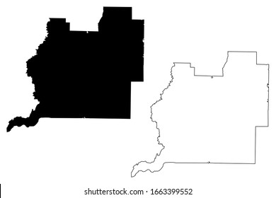 Washington County, Florida (U.S. county, United States of America, USA, U.S., US) map vector illustration, scribble sketch Washington map