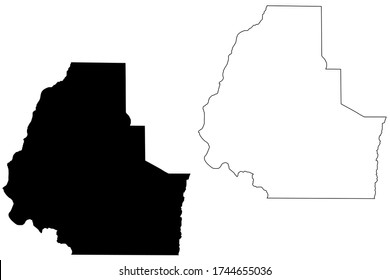 Washington County, Idaho (U.S. county, United States of America, USA, U.S., US) map vector illustration, scribble sketch Washington map