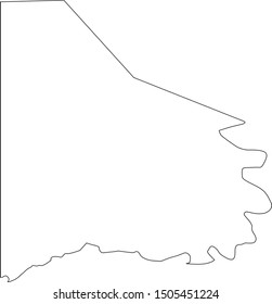 washington County map in Pennsylvania state