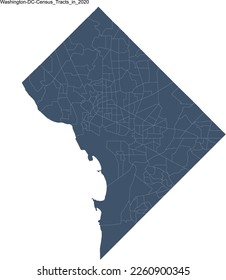 Washington DC Census Tracts in 2020