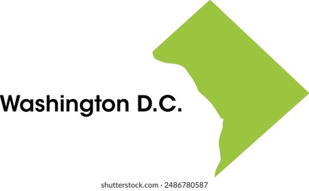 washington dc map in vectors