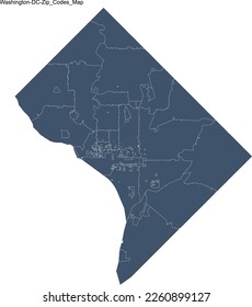 Washington DC Map with Zip Codes