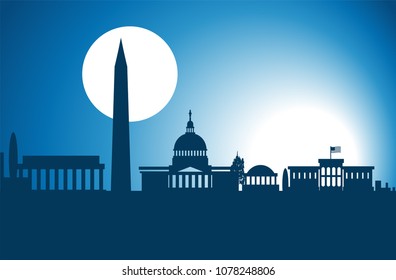 Washington DC skyline