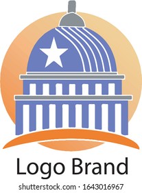 washington DC vector logo design