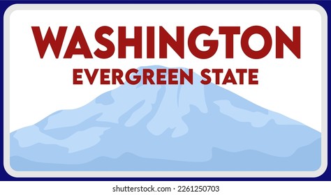 Washington evergreen state with beautiful view 