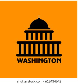 washington icon vector