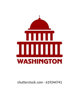 Washington Icon Vector Stock Vector (Royalty Free) 612434642