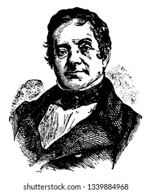 Washington Irving 1783 to 1859 he was an American short story writer essayist biographer historian and diplomat of the early nineteenth century vintage line drawing or engraving illustration