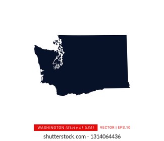 Washington Map Design Template