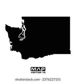 washington map vector elements, washington map vector illustration, washington map vector template