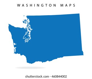 Washington Maps Design With Detail and High Quality