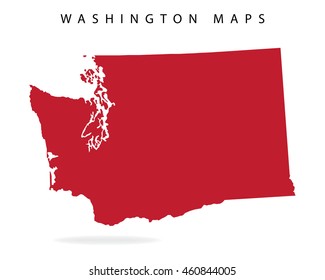 Washington Maps Design With Detail and High Quality