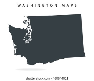 Washington Maps Design With Detail and High Quality