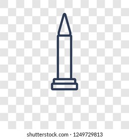Washington monument icon. Trendy Washington monument logo concept on transparent background from United States of America collection