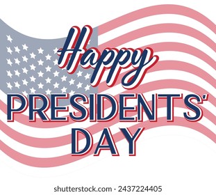 Washington Presidents Birthday. Presidents Day Background Design Banner, Poster, Greeting Card.