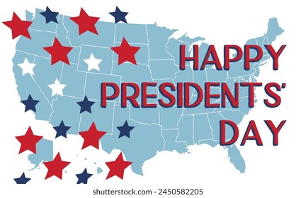 Washington Presidents Birthday. Presidents Day Background Design Banner, Poster, Greeting Card.