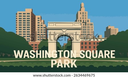 Washington Square Park in New York is a serene green space nestled in the heart of Manhattan.