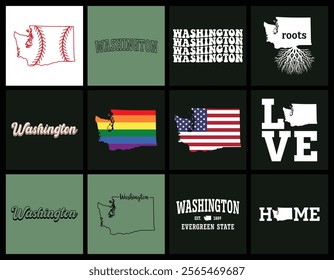 Washington state t shirt design