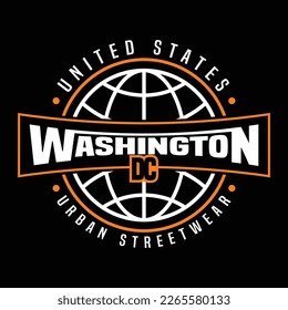 Washington US Streetwear Graphic Design 