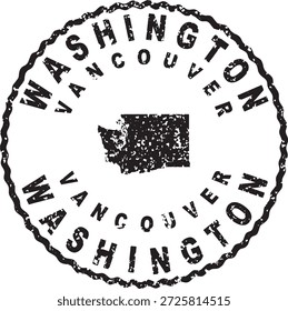 Washington Vancouver runde Seal Map Design