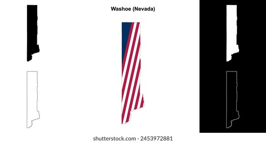 Washoe County (Nevada) Outline-Kartenset