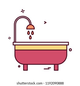 Washroom icon design vector