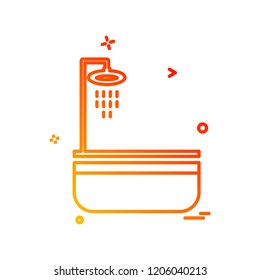 Washroom icon design vector 