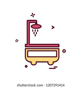 Washroom icon design vector 