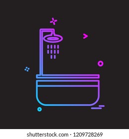 Washroom icon design vector 