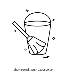 Washroom icon design vector