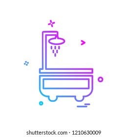 Washroom icon design vector 