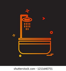 Washroom icon design vector 