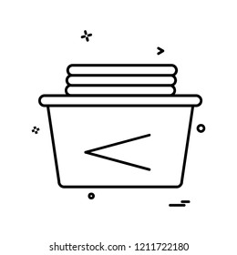 Washroom icon design vector