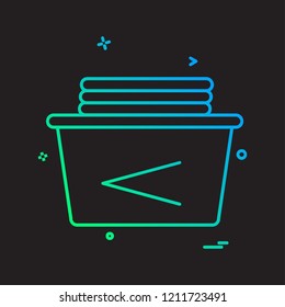Washroom icon design vector