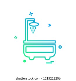 Washroom icon design vector 