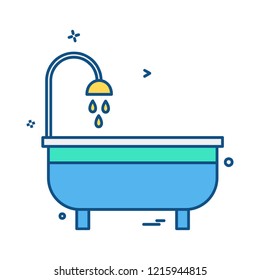 Washroom icon design vector