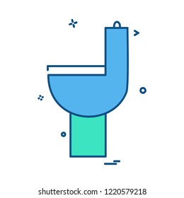 Washroom icon design vector