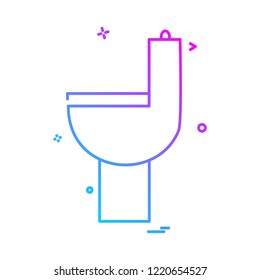 Washroom icon design vector