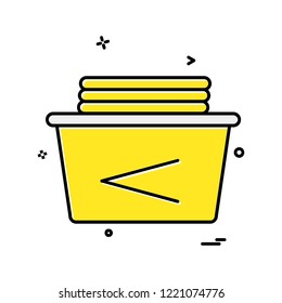 Washroom icon design vector