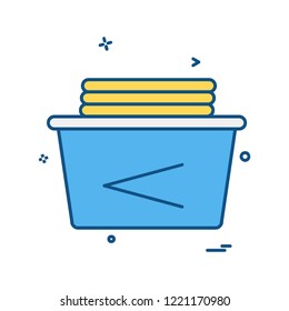 Washroom icon design vector