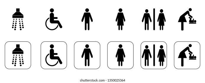 Washroom Set Vector