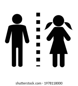 Washroom Toilet sign couple vector   